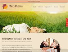 Tablet Screenshot of meditherm-potsdam.de